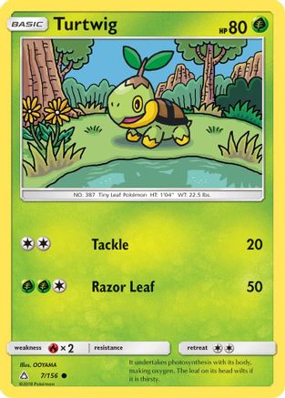 Turtwig 7/156 - Ultra Prism Reverse Holofoil