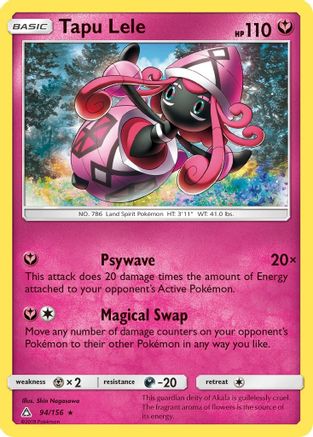 Tapu Lele 94/156 - Ultra Prism Reverse Holofoil