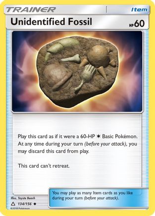 Unidentified Fossil 134/156 - Ultra Prism Reverse Holofoil