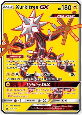 Xurkitree GX (Full Art) 142/156 - Ultra Prism Holofoil