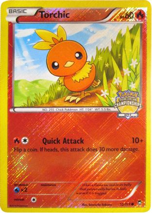 Torchic - 12/111 (City Championships) 12 - League & Championship Cards Reverse Holofoil