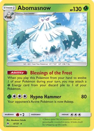 Abomasnow 4/131 - Forbidden Light