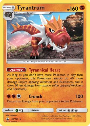 Tyrantrum 69/131 - Forbidden Light Holofoil