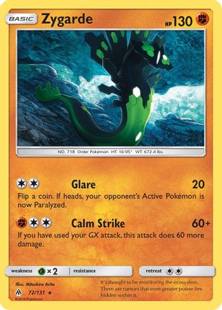 Zygarde 72/131 - Forbidden Light Reverse Holofoil