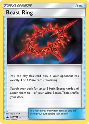 Beast Ring 102/131 - Forbidden Light Reverse Holofoil