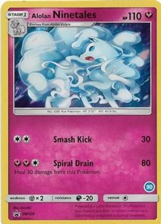 Alolan Ninetales (30) SM128 - SM Trainer Kit Alolan Sandslash & Alolan Ninetales Holofoil