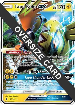 Tapu Koko GX - 47/145 47 - Jumbo Cards Holofoil