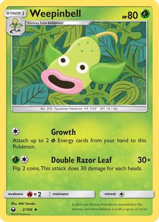 Weepinbell 2/168 - Celestial Storm Reverse Holofoil