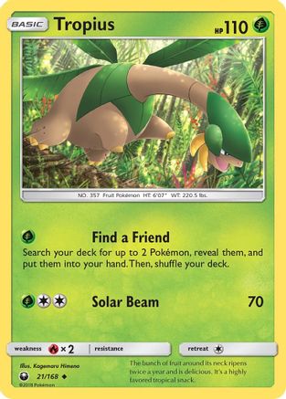 Tropius 21/168 - Celestial Storm