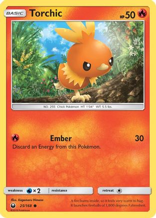 Torchic 25/168 - Celestial Storm Reverse Holofoil