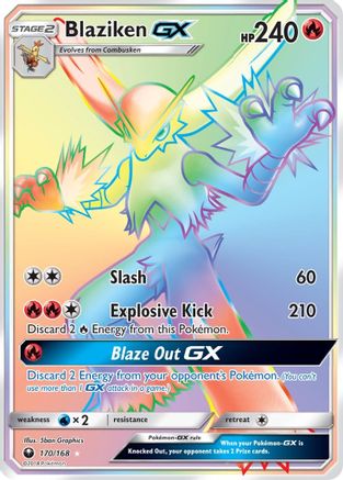 Blaziken-GX 170/168 - Celestial Storm Holofoil