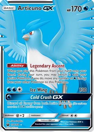 Articuno-GX 154/168 - Celestial Storm Holofoil