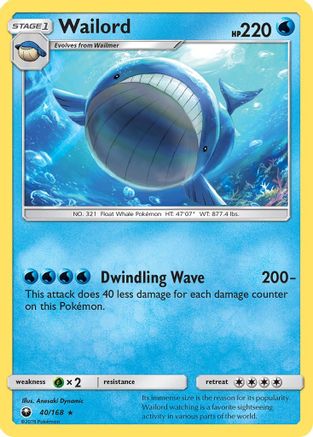 Wailord 40/168 - Celestial Storm