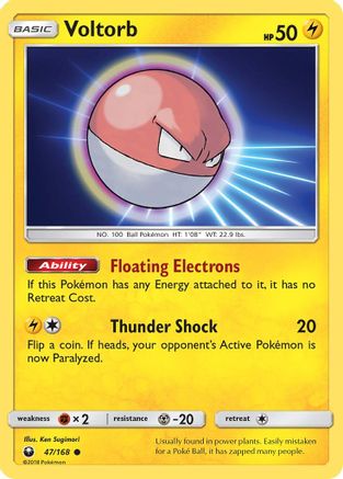 Voltorb 47/168 - Celestial Storm Reverse Holofoil