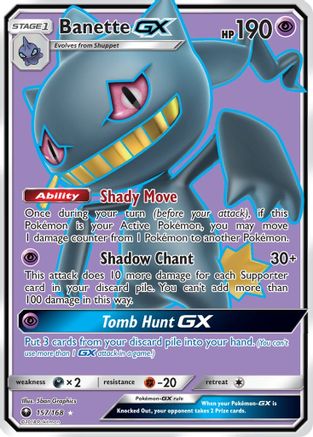 Banette-GX 157/168 - Celestial Storm Holofoil