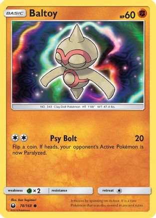 Baltoy 78/168 - Celestial Storm Reverse Holofoil