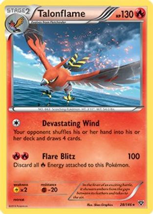 Talonflame - 28/146 (Cosmos Holo) 28 - Blister Exclusives Holofoil