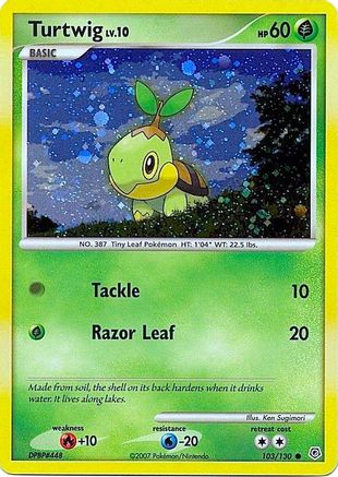 Turtwig - 103/130 (Cosmos Holofoil) 103 - League & Championship Cards Holofoil