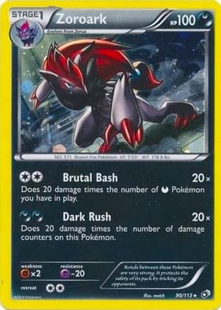 Zoroark - 90/113 (Cosmos Holo) 90 - Blister Exclusives Holofoil