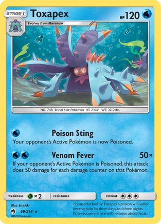 Toxapex 69/214 - Lost Thunder Reverse Holofoil