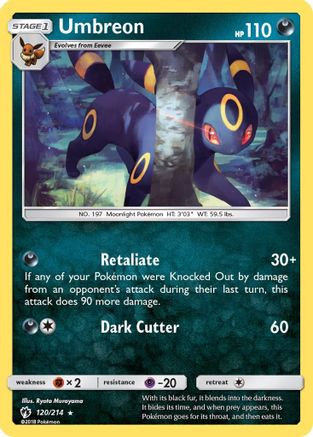 Umbreon 120/214 - Lost Thunder Reverse Holofoil