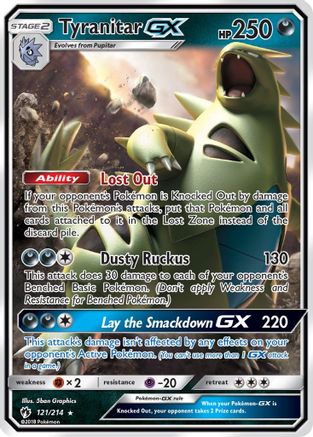 Tyranitar-GX 121/214 - Lost Thunder Holofoil