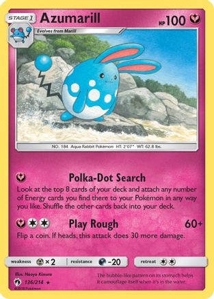 Azumarill 136/214 - Lost Thunder