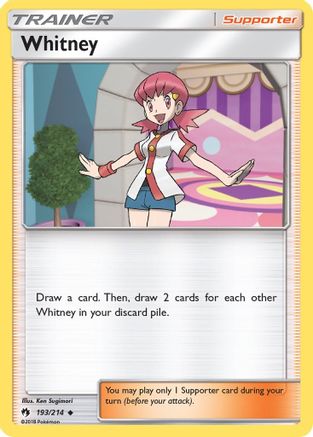 Whitney 193/214 - Lost Thunder Reverse Holofoil