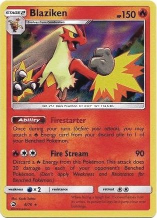 Blaziken - 6/70 (Dragon Majesty) 6 - Deck Exclusives