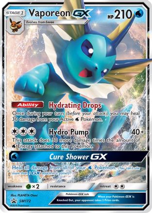 Vaporeon-GX SM172/248 - SM Black Star Promos Holofoil