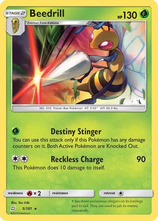 Beedrill 5/181 - Team Up Reverse Holofoil