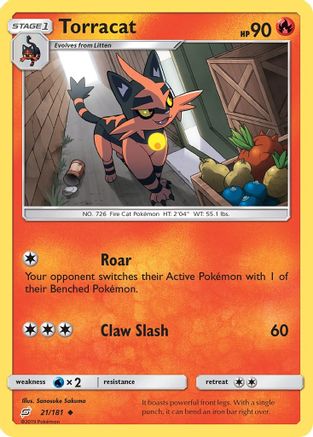 Torracat 21/181 - Team Up Reverse Holofoil