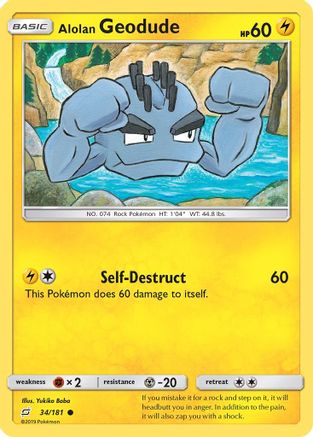 Alolan Geodude 34/181 - Team Up