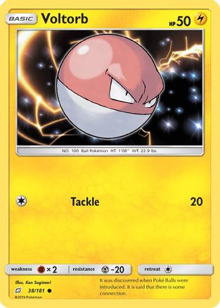 Voltorb 38/181 - Team Up Reverse Holofoil