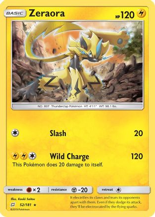 Zeraora 52/181 - Team Up Reverse Holofoil