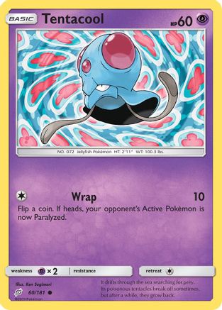 Tentacool 60/181 - Team Up Reverse Holofoil