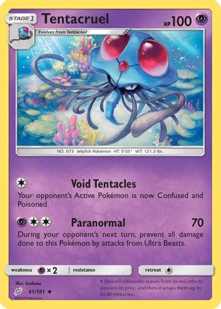 Tentacruel 61/181 - Team Up Reverse Holofoil