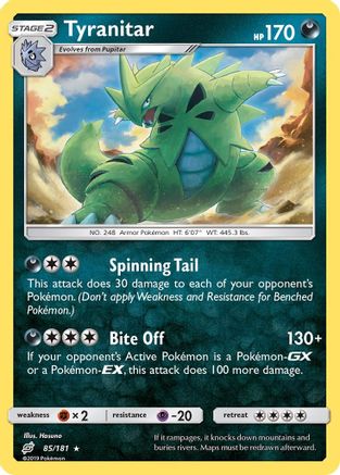 Tyranitar 85/181 - Team Up Reverse Holofoil