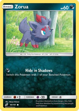 Zorua 90/181 - Team Up Reverse Holofoil