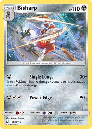 Bisharp 105/181 - Team Up Reverse Holofoil