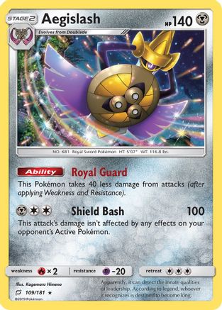 Aegislash 109/181 - Team Up Reverse Holofoil