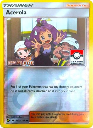 Acerola (League Challenge) [3rd Place] 112a - League & Championship Cards Reverse Holofoil