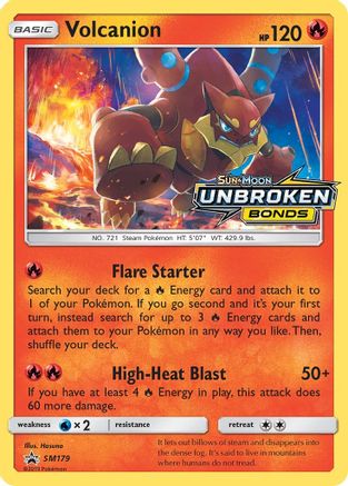 Volcanion SM179/248 - SM Black Star Promos Holofoil