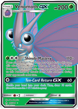 Venomoth-GX 193/214 - Unbroken Bonds Holofoil