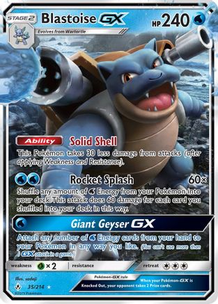 Blastoise-GX 35/214 - Unbroken Bonds Holofoil