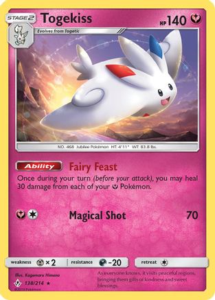 Togekiss 138/214 - Unbroken Bonds Holofoil