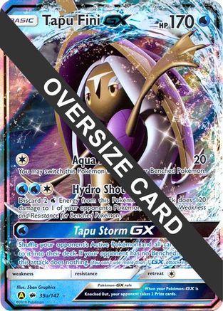 Tapu Fini GX - 39a/147 39a - Jumbo Cards Holofoil