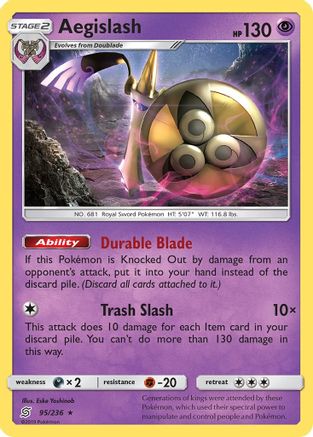 Aegislash 95/236 - Unified Minds Reverse Holofoil