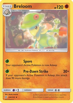 Breloom 108/236 - Unified Minds Reverse Holofoil