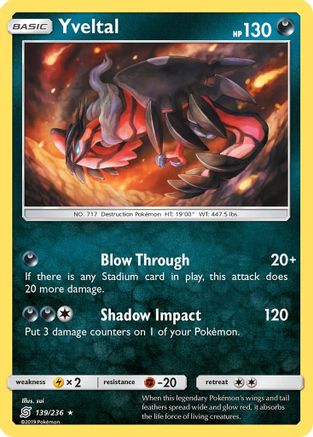 Yveltal 139/236 - Unified Minds Reverse Holofoil